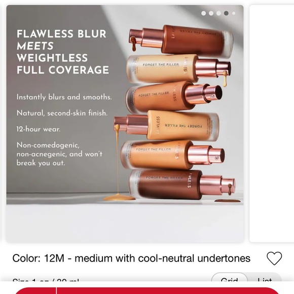 BRAND NEW LAWLESS foundation 12M - Picture 7 of 10